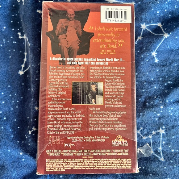 James Bond You Only Live Twice VHS Tape - Picture 2 of 4